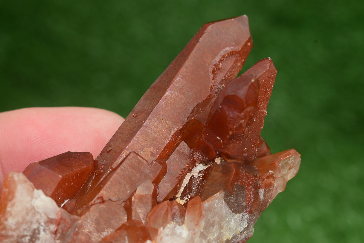 Red Hematoid Quartz Genuine Gemstone Sharp Tower Pointy Cluster Freeform Crystal from Morocco Fire Quartz Red Hematite - MeteoriteNwa.com