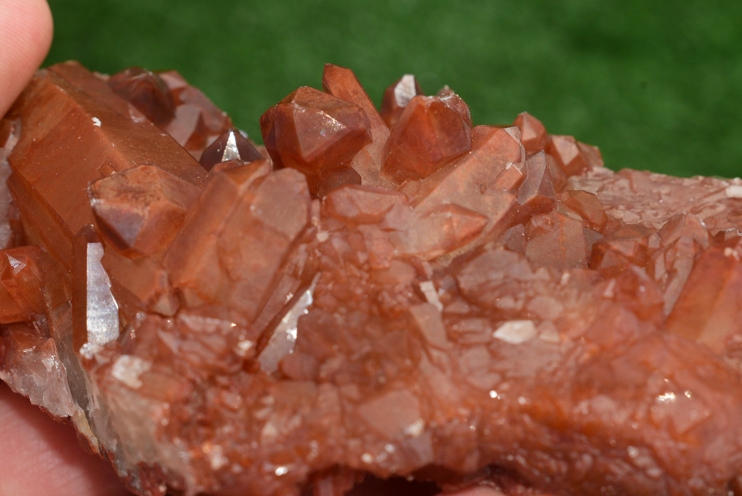 Red Hematoid Quartz Genuine Gemstone Sharp Tower Pointy Cluster Freeform Crystal from Morocco Fire Quartz Red Hematite - MeteoriteNwa.com