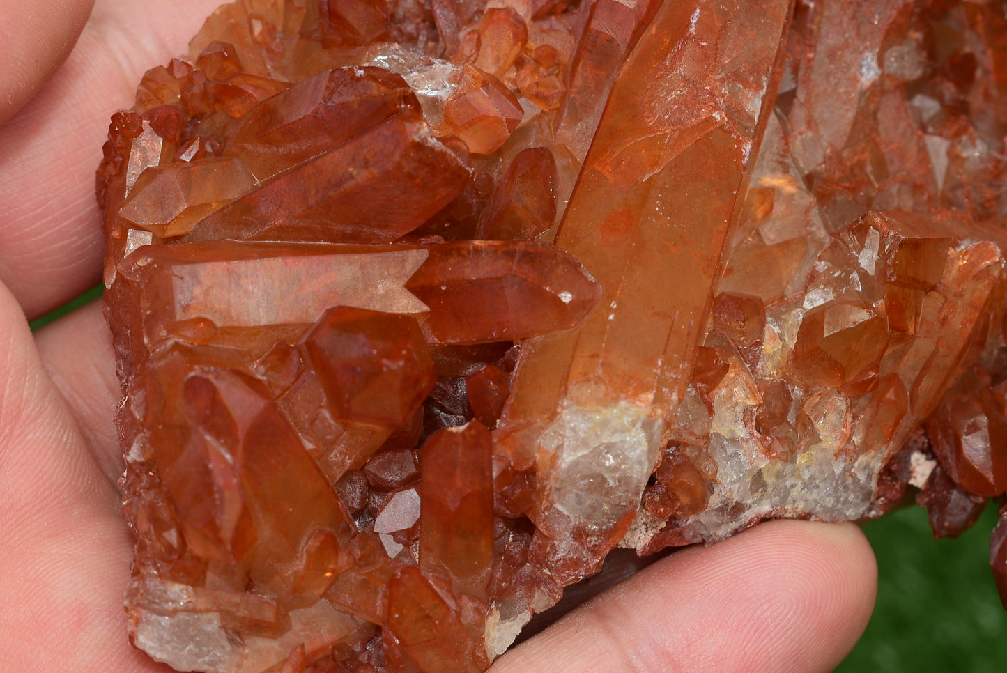 Red Hematoid Quartz Genuine Gemstone Sharp Tower Pointy Cluster Freeform Crystal from Morocco Fire Quartz Red Hematite - MeteoriteNwa.com