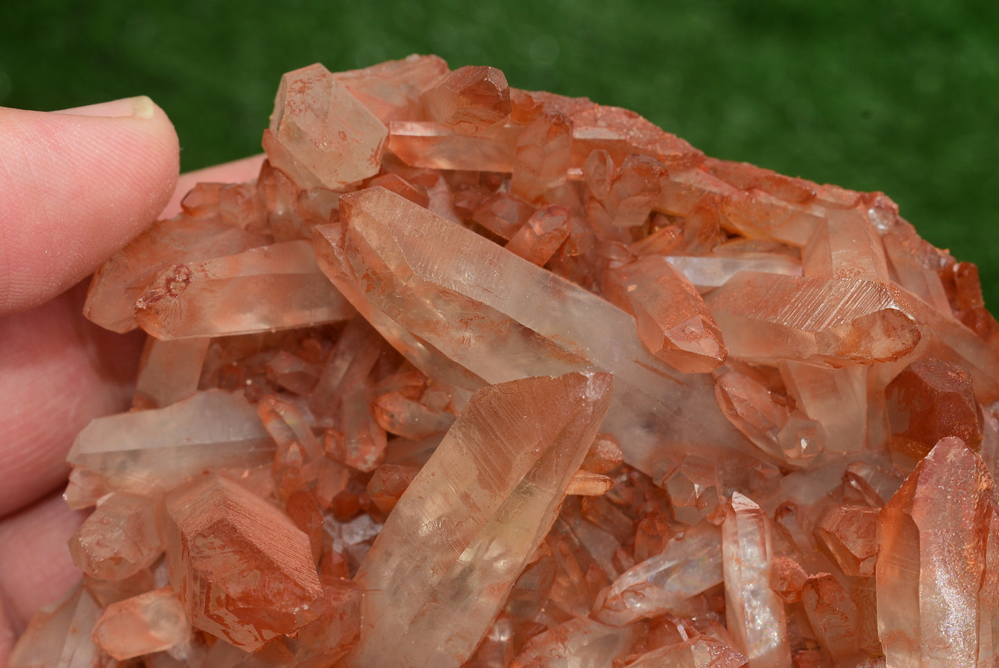 Red Hematoid Quartz Genuine Gemstone Sharp Tower Pointy Cluster Freeform Crystal from Morocco Fire Quartz Red Hematite - MeteoriteNwa.com