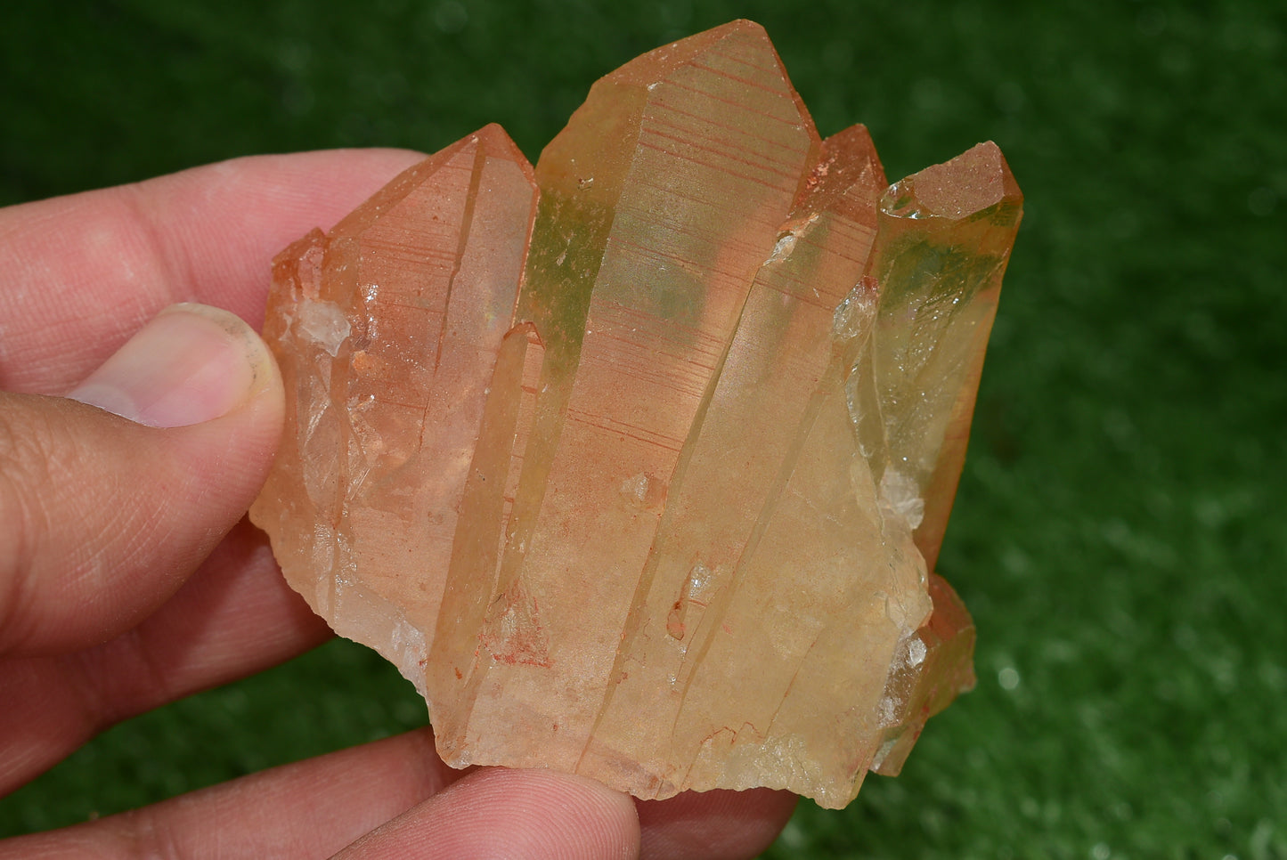 Red Hematoid Quartz Genuine Gemstone Sharp Tower Pointy Cluster Freeform Crystal from Morocco Fire Quartz Red Hematite - MeteoriteNwa.com
