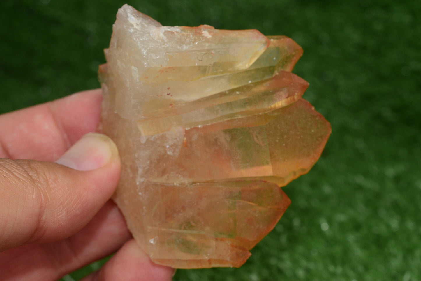 Red Hematoid Quartz Genuine Gemstone Sharp Tower Pointy Cluster Freeform Crystal from Morocco Fire Quartz Red Hematite - MeteoriteNwa.com