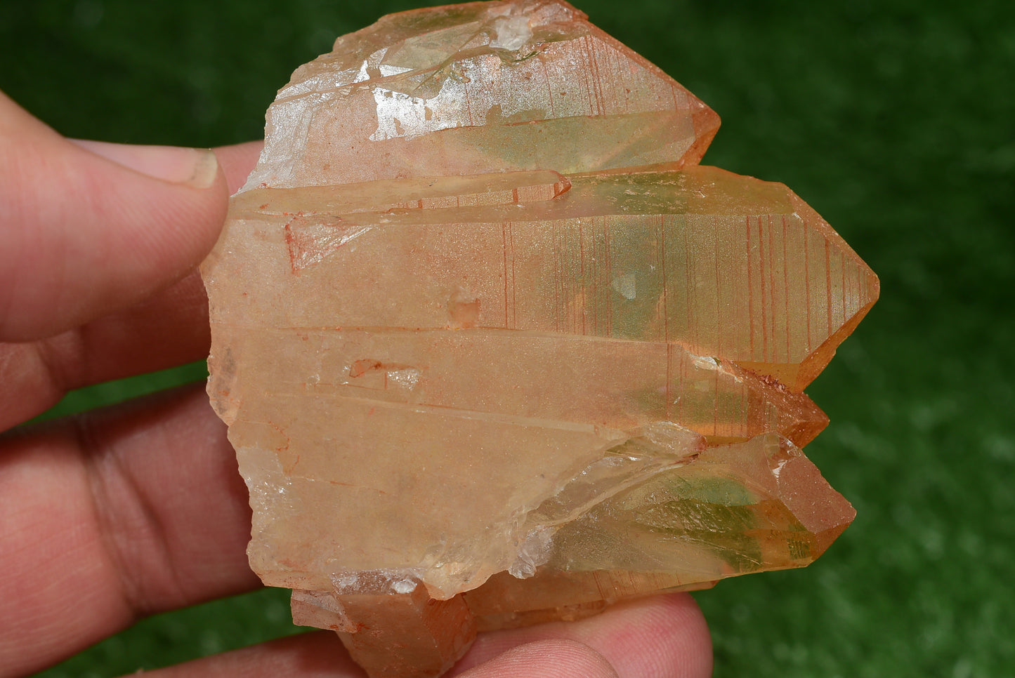 Red Hematoid Quartz Genuine Gemstone Sharp Tower Pointy Cluster Freeform Crystal from Morocco Fire Quartz Red Hematite - MeteoriteNwa.com
