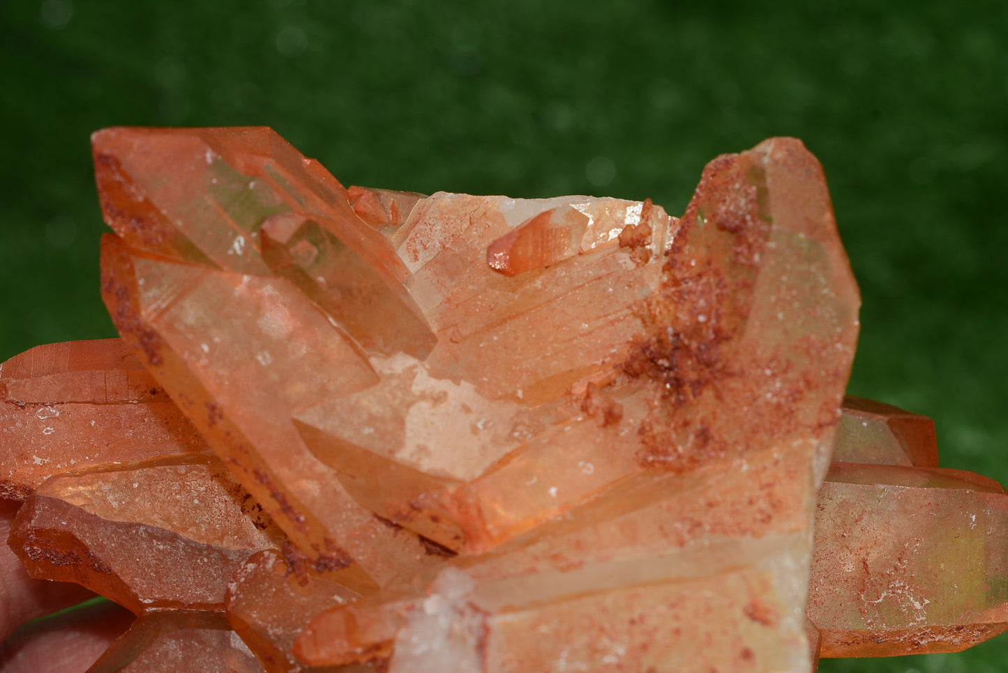 Red Hematoid Quartz Genuine Gemstone Sharp Tower Pointy Cluster Freeform Crystal from Morocco Fire Quartz Red Hematite - MeteoriteNwa.com