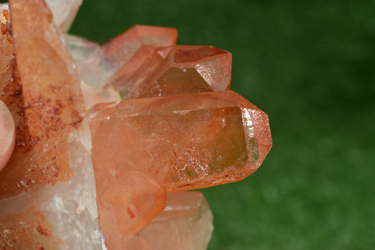 Red Hematoid Quartz Genuine Gemstone Sharp Tower Pointy Cluster Freeform Crystal from Morocco Fire Quartz Red Hematite - MeteoriteNwa.com