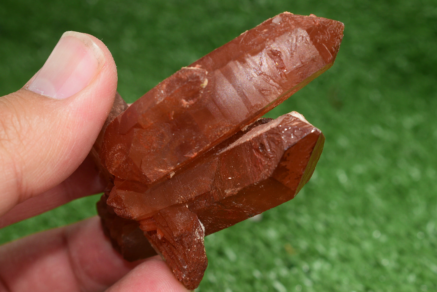 Red Hematoid Quartz Genuine Gemstone Sharp Tower Pointy Cluster Freeform Crystal from Morocco Fire Quartz Red Hematite - MeteoriteNwa.com