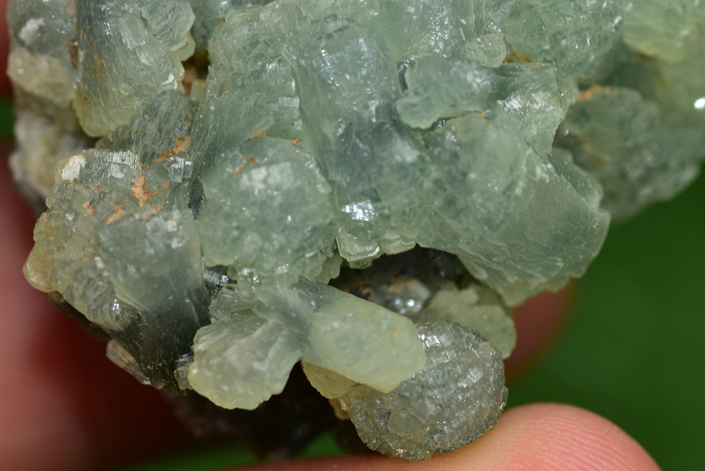 Stunning Raw Prehnite Crystal Cluster from Morocco Unique Botryoidal Formations - MeteoriteNwa.com