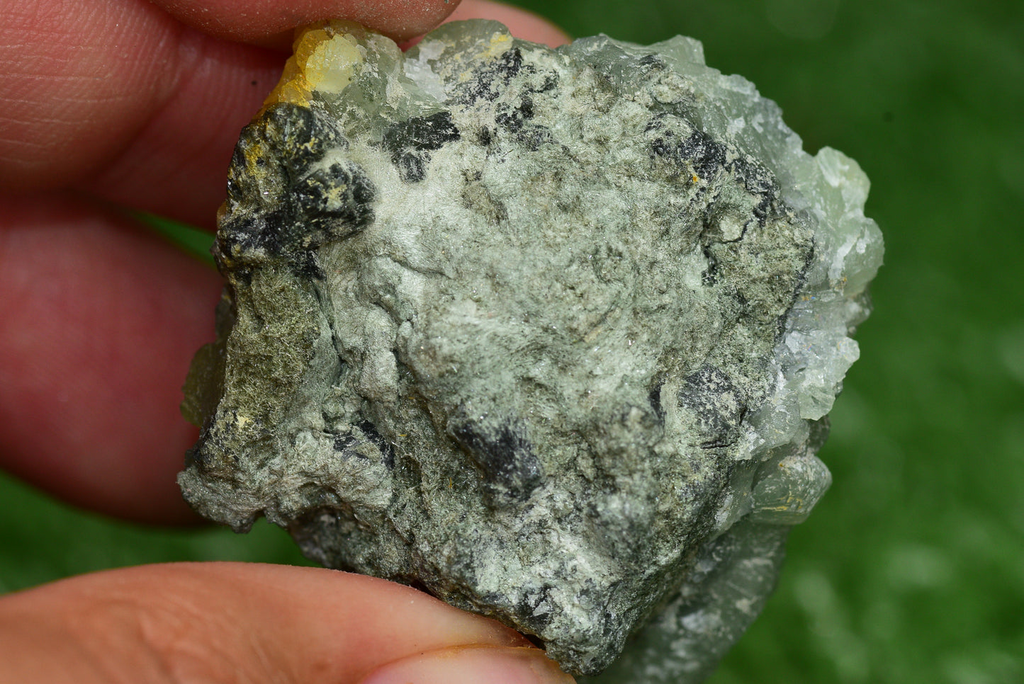 Stunning Raw Prehnite Crystal Cluster from Morocco Unique Botryoidal Formations - MeteoriteNwa.com