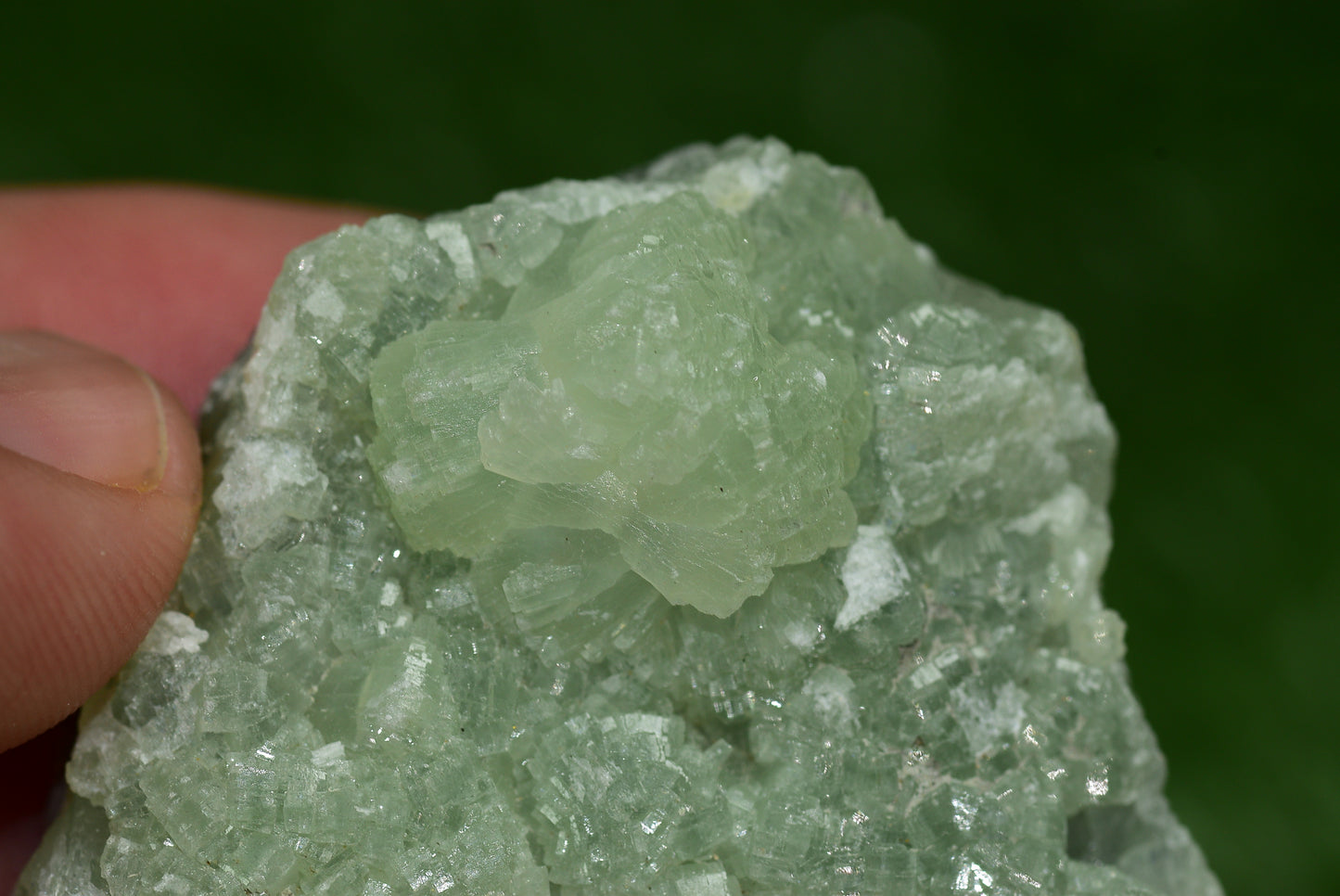Stunning Raw Prehnite Crystal Cluster from Morocco Unique Botryoidal Formations - MeteoriteNwa.com