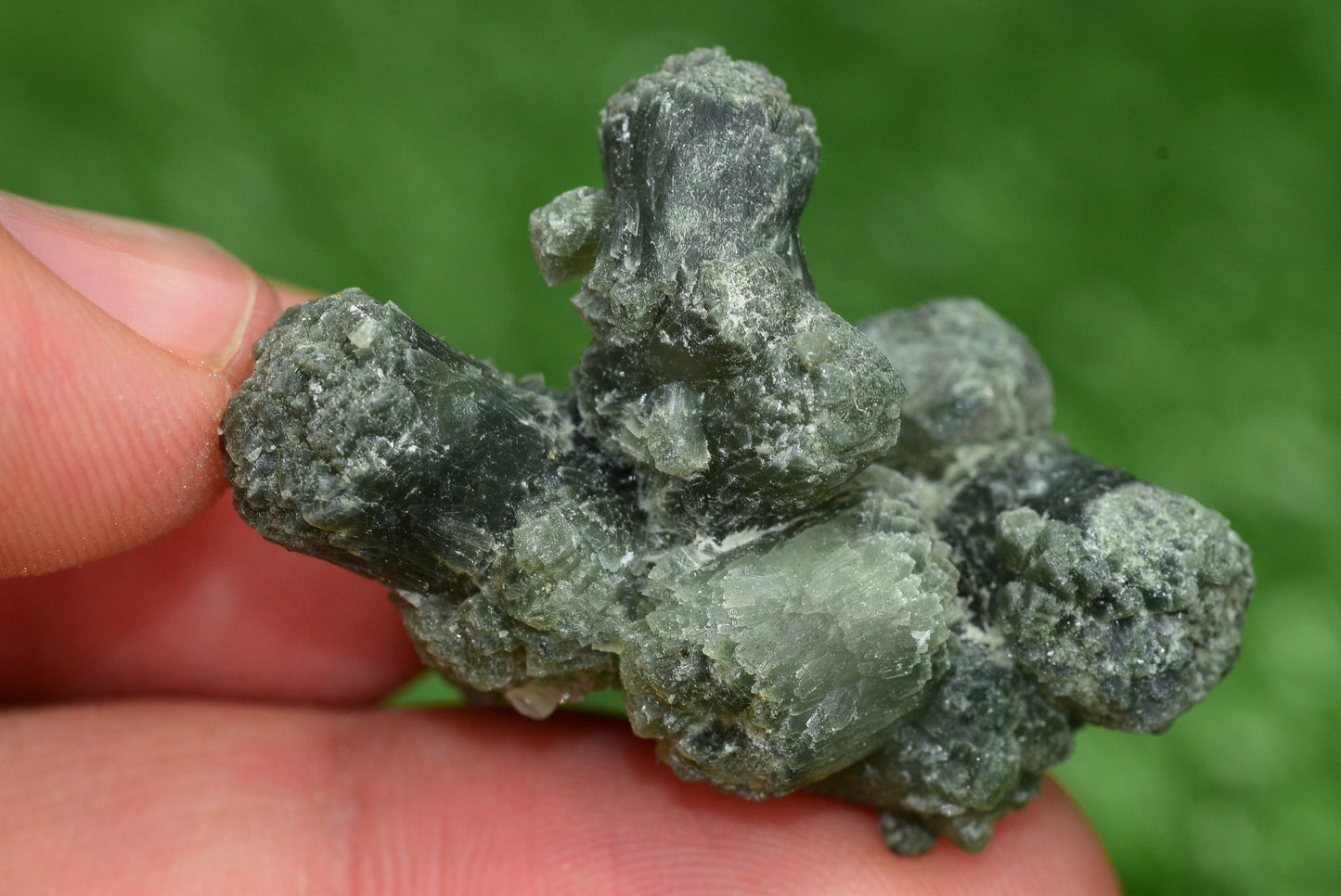 Stunning Raw Prehnite Crystal Cluster from Morocco Unique Botryoidal Formations - MeteoriteNwa.com