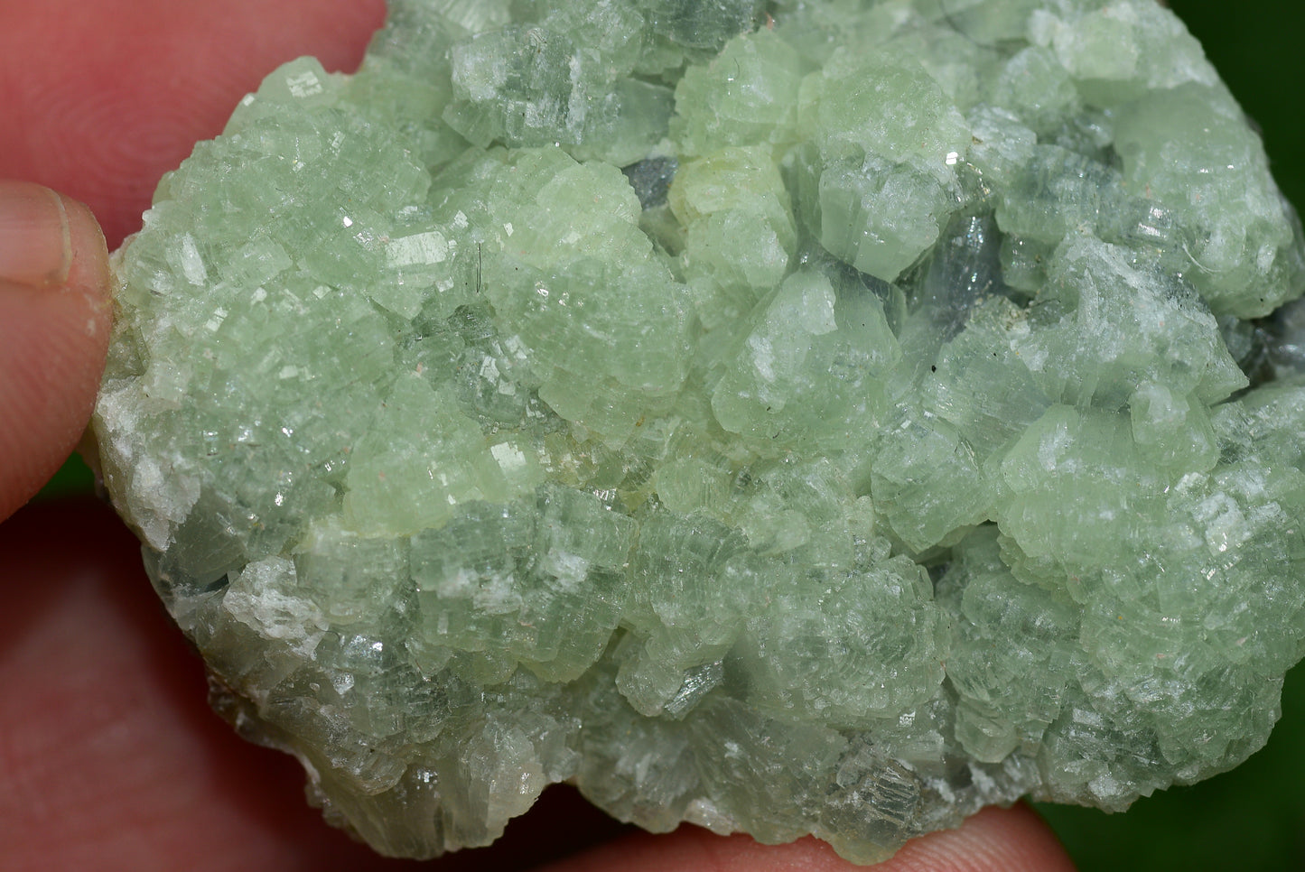 Stunning Raw Prehnite Crystal Cluster from Morocco Unique Botryoidal Formations - MeteoriteNwa.com