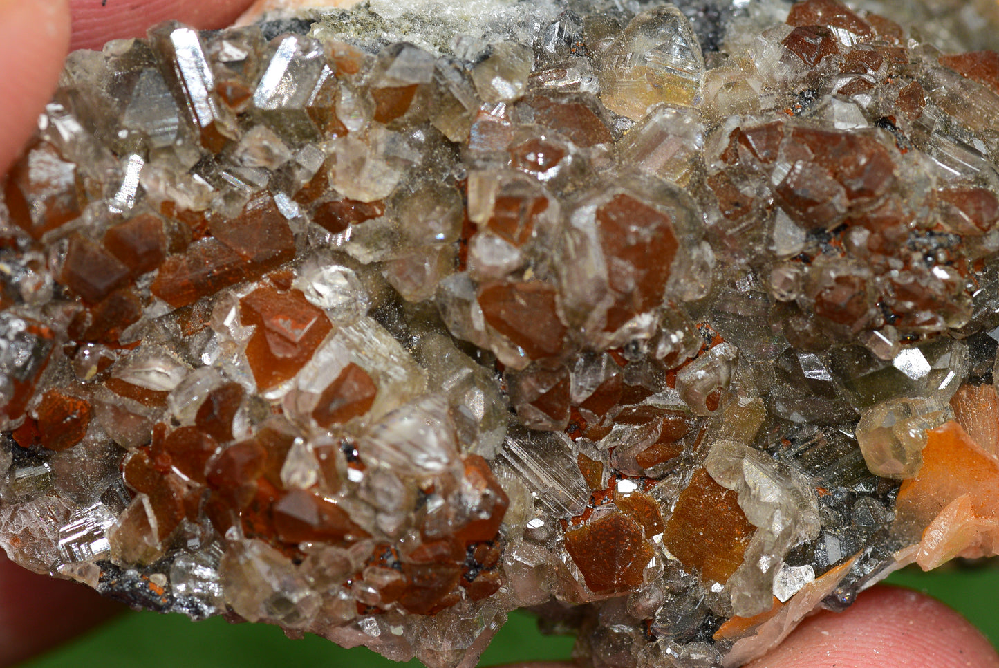 Cerussite with Barite & Dendrite Crystals on Galena RARE Genuine Gemstone from Morocco Fluorescent Mineral Powerful Spiritual Gem - MeteoriteNwa.com