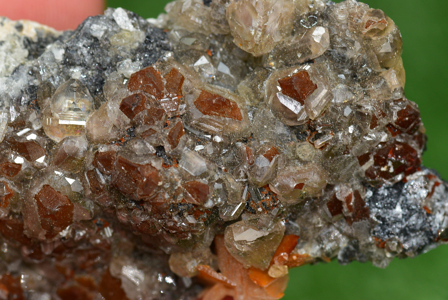 Cerussite with Barite & Dendrite Crystals on Galena RARE Genuine Gemstone from Morocco Fluorescent Mineral Powerful Spiritual Gem - MeteoriteNwa.com