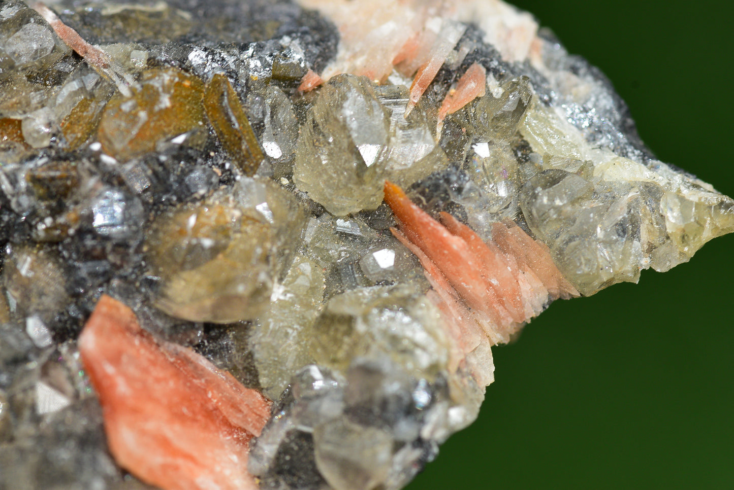 Cerussite with Barite & Dendrite Crystals on Galena RARE Genuine Gemstone from Morocco Fluorescent Mineral Powerful Spiritual Gem - MeteoriteNwa.com