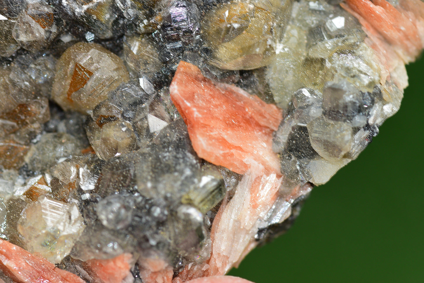 Cerussite with Barite & Dendrite Crystals on Galena RARE Genuine Gemstone from Morocco Fluorescent Mineral Powerful Spiritual Gem - MeteoriteNwa.com