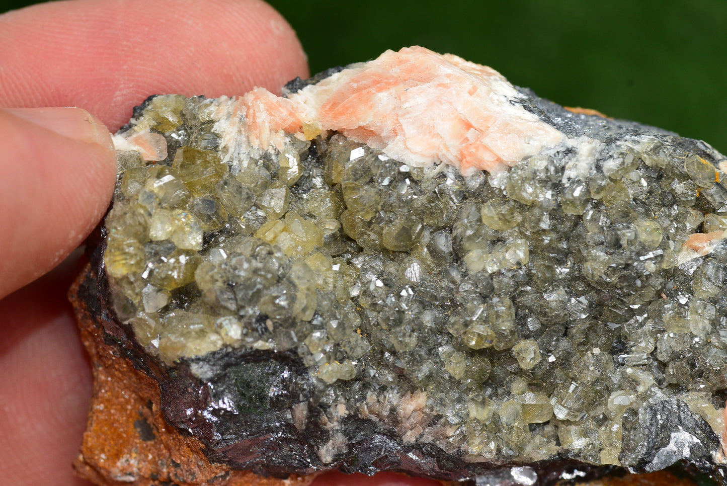Cerussite with Barite & Dendrite Crystals on Galena RARE Genuine Gemstone from Morocco Fluorescent Mineral Powerful Spiritual Gem - MeteoriteNwa.com