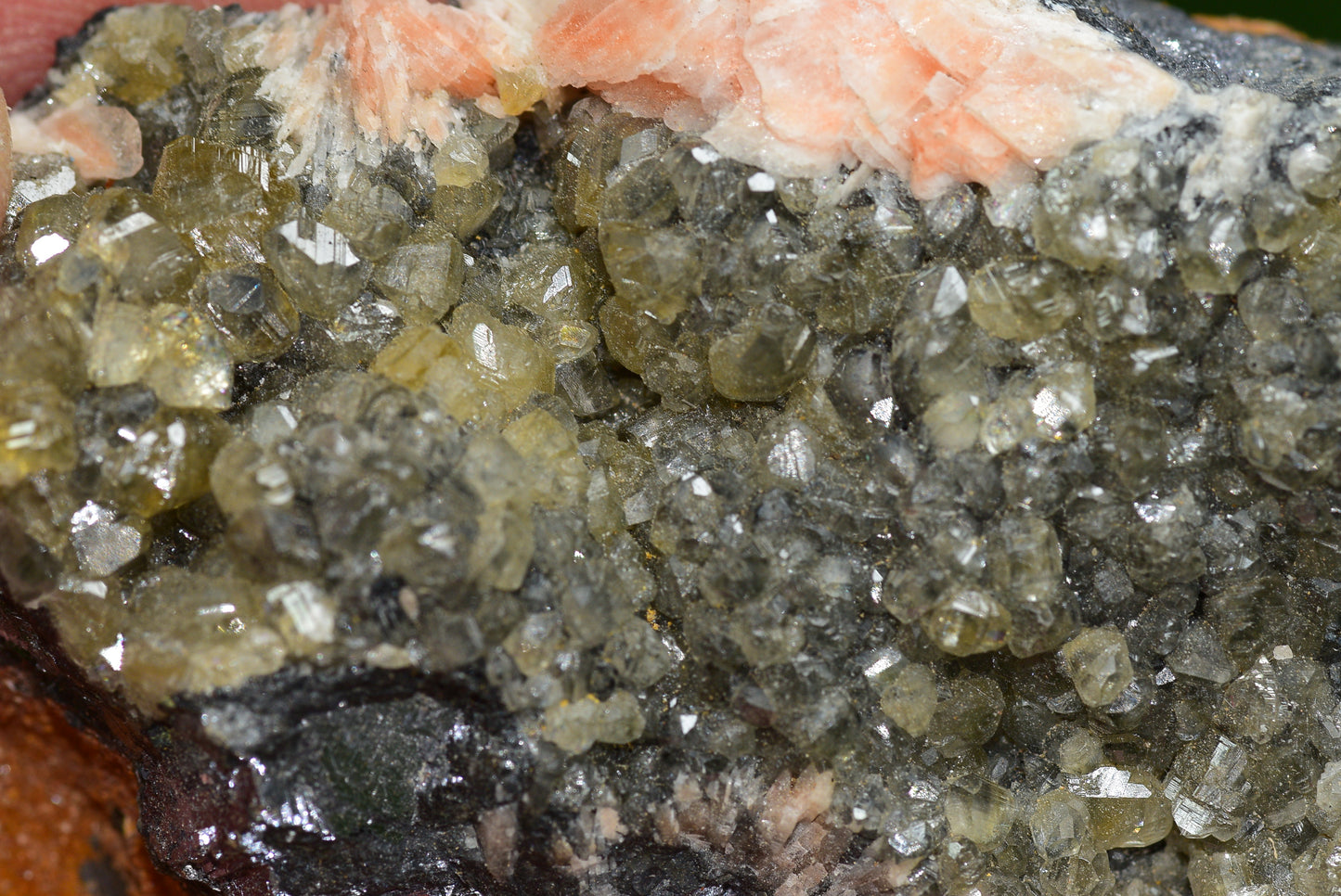 Cerussite with Barite & Dendrite Crystals on Galena RARE Genuine Gemstone from Morocco Fluorescent Mineral Powerful Spiritual Gem - MeteoriteNwa.com