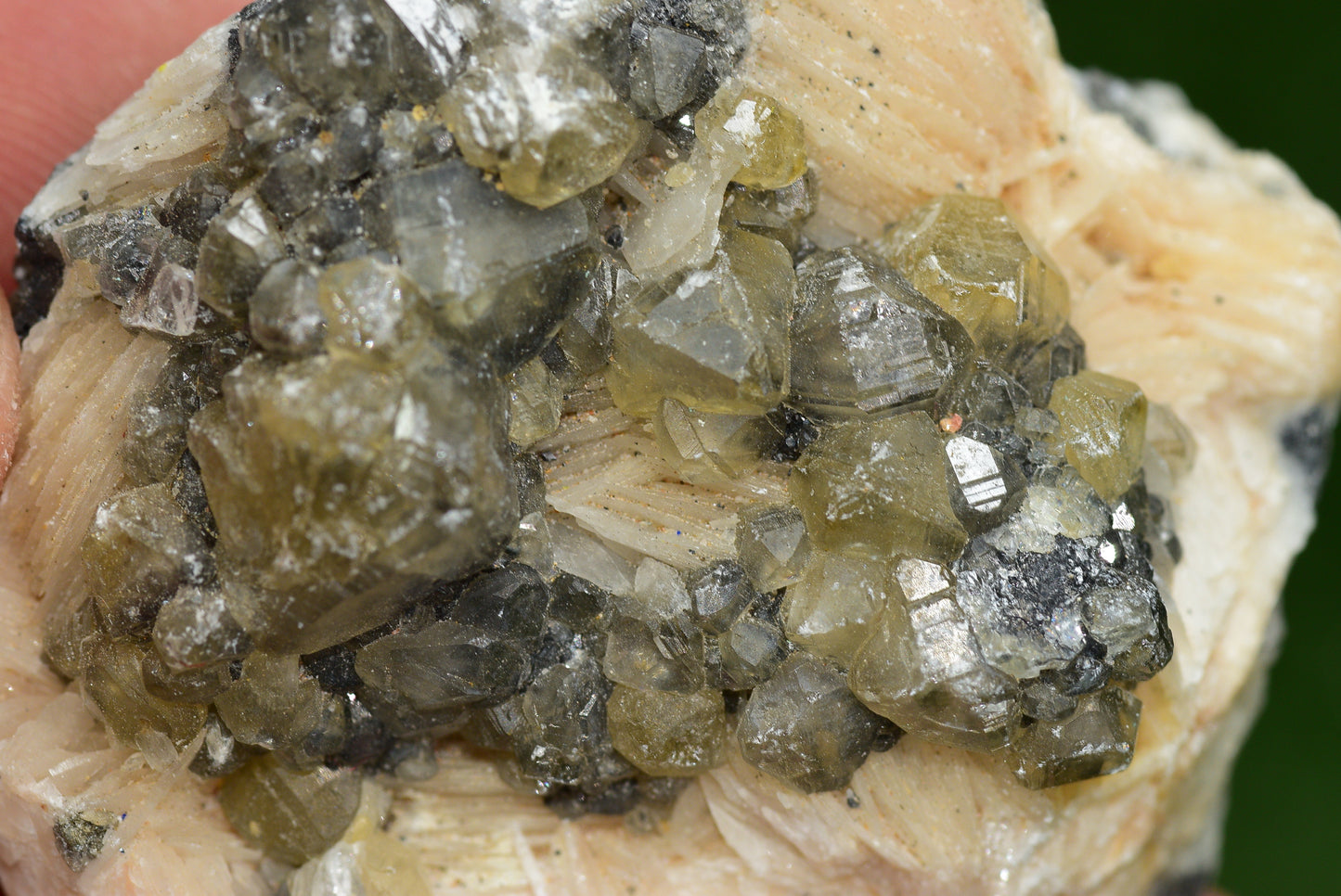 Cerussite with Barite & Dendrite Crystals on Galena RARE Genuine Gemstone from Morocco Fluorescent Mineral Powerful Spiritual Gem - MeteoriteNwa.com