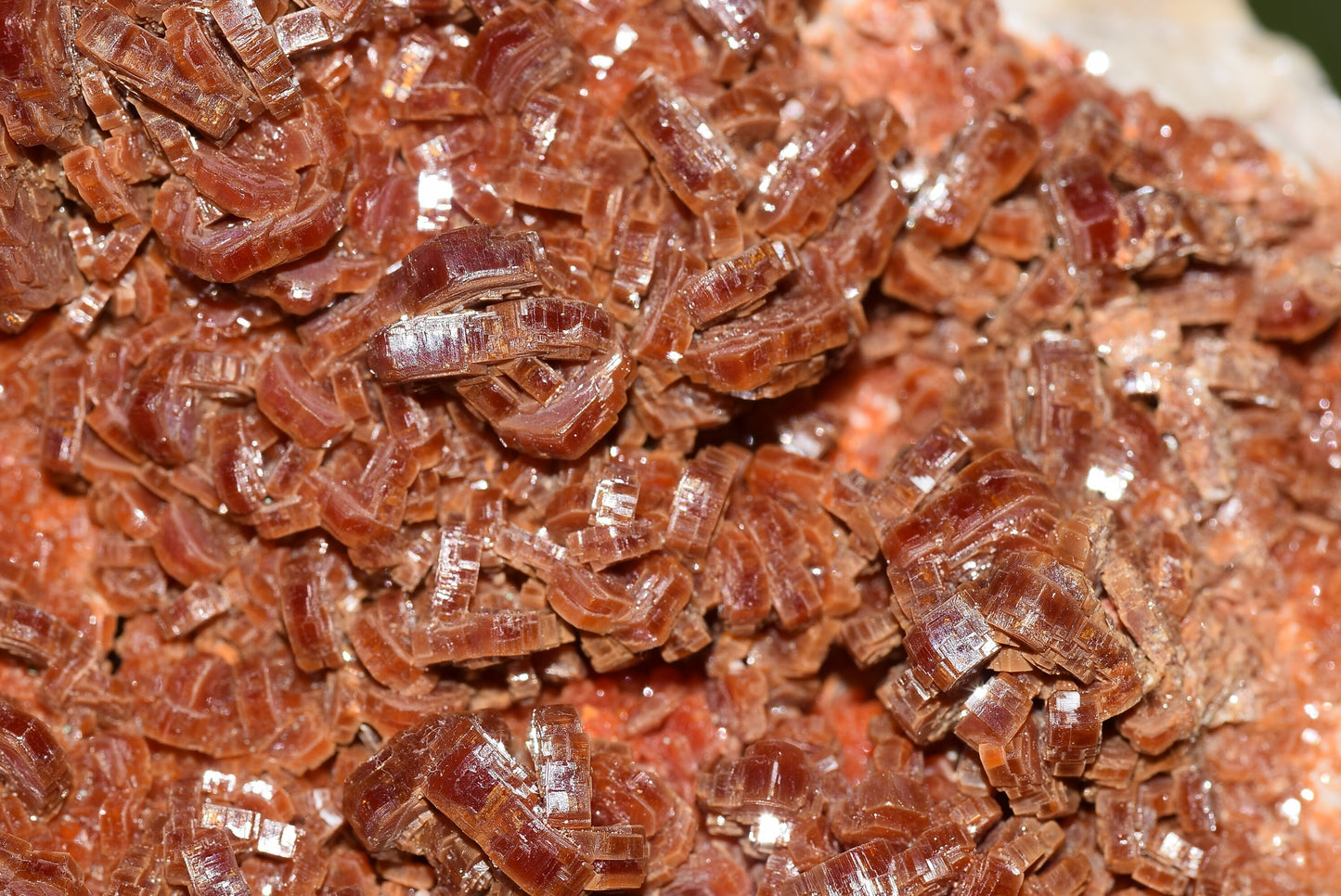 Vanadinite Mineral on Matrix Red Orange Genuine Crystals from Morocco Raw Druzy Natural Specimen Earth Chakra Grounding Gemstone - MeteoriteNwa.com