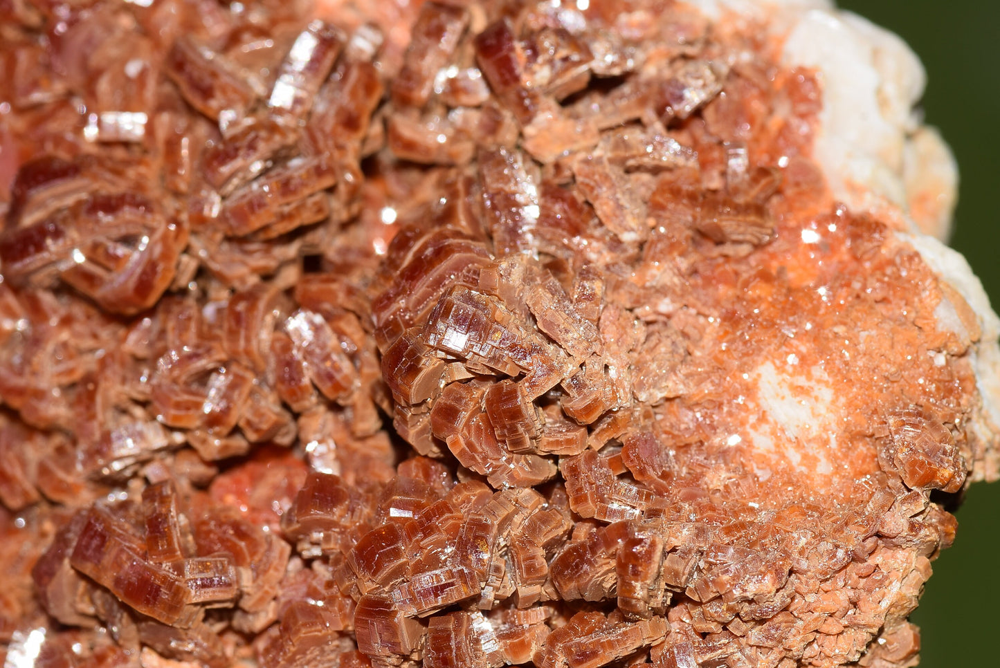 Vanadinite Mineral on Matrix Red Orange Genuine Crystals from Morocco Raw Druzy Natural Specimen Earth Chakra Grounding Gemstone - MeteoriteNwa.com