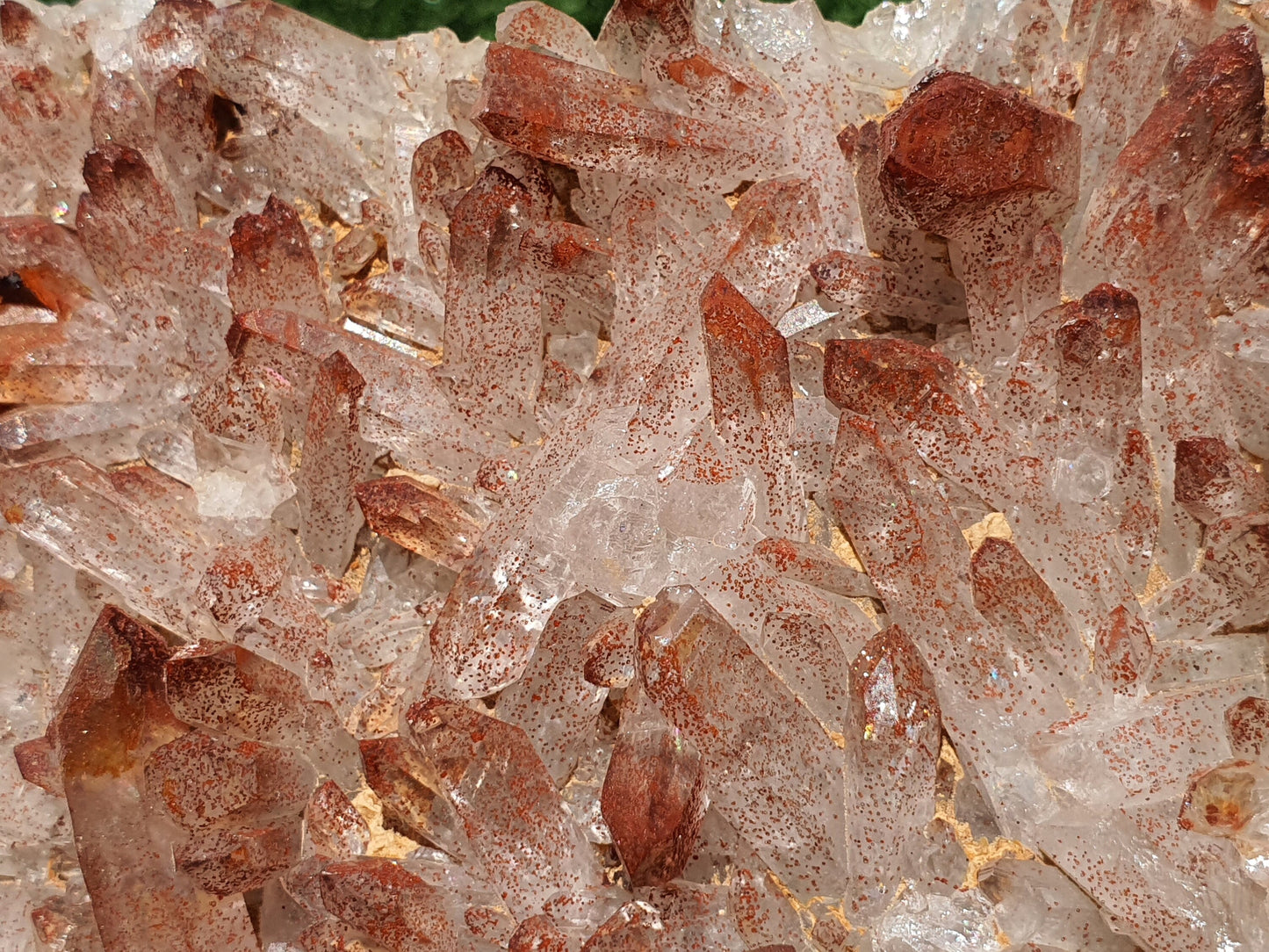 Red Hematoid Quartz Genuine Gemstone Sharp Tower Pointy Cluster Freeform Crystal from Morocco Fire Quartz Red Hematite - MeteoriteNwa.com