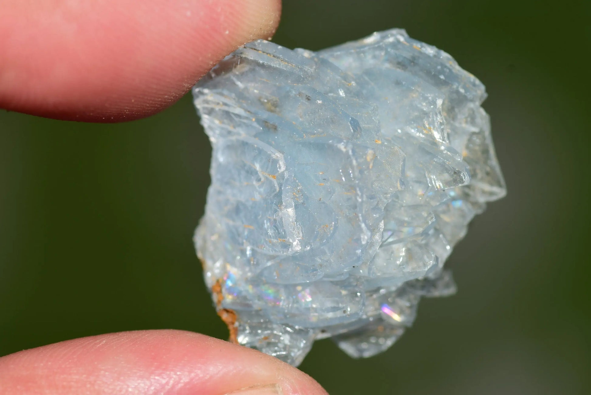 Blue Barite Crystal Morocco Nador Sidi Lahcen Mine #BR002 - MeteoriteNwa.com