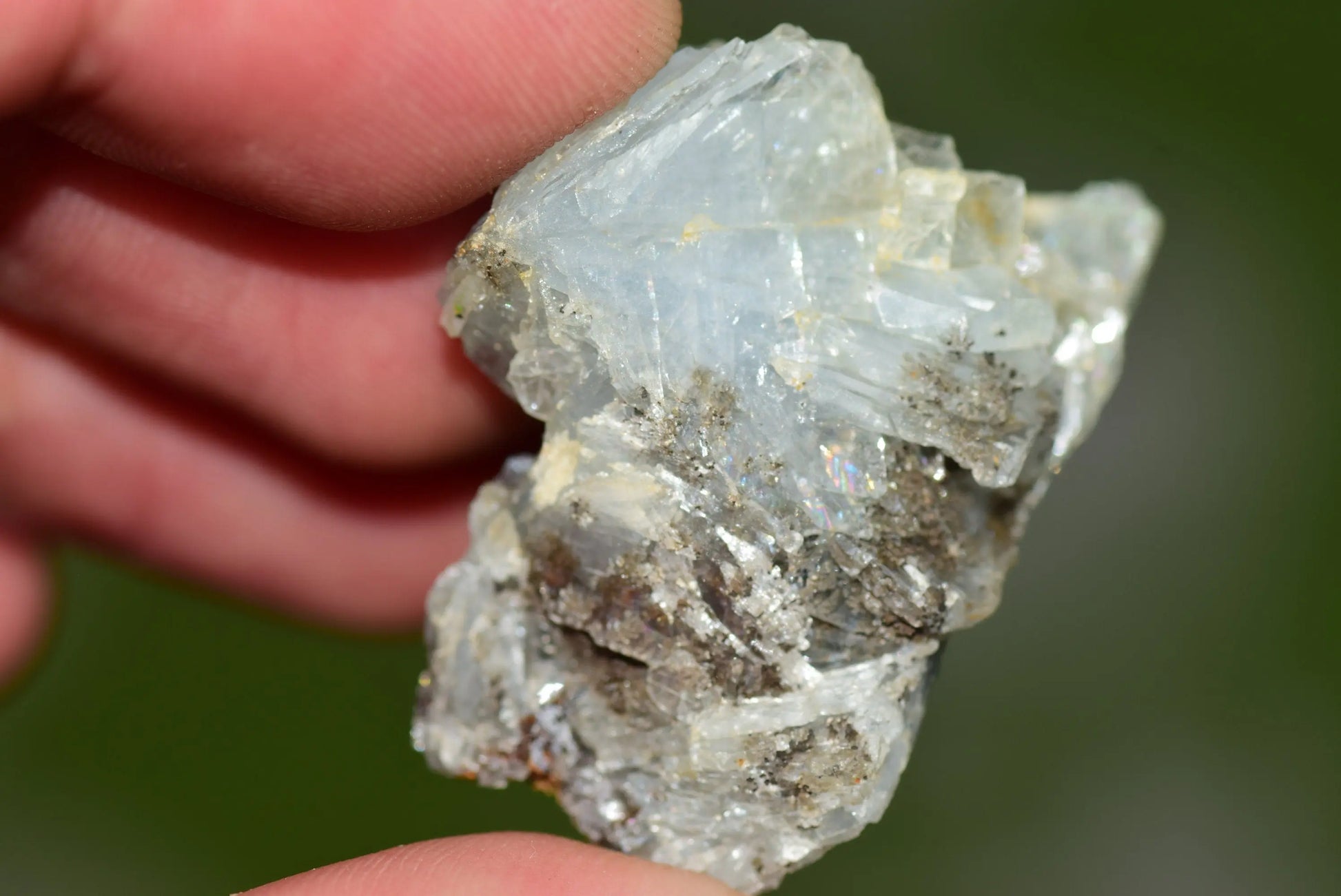 Blue Barite Crystal Morocco Nador Sidi Lahcen Mine #BR004 - MeteoriteNwa.com