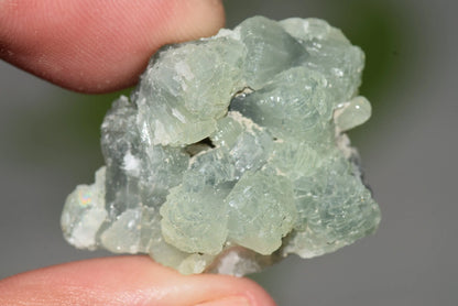 Green PREHNITE Crystals Cluster on Matrix Rock Morocco Raw - MeteoriteNwa.com