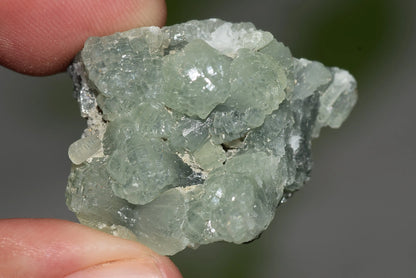 Green PREHNITE Crystals Cluster on Matrix Rock Morocco Raw - MeteoriteNwa.com
