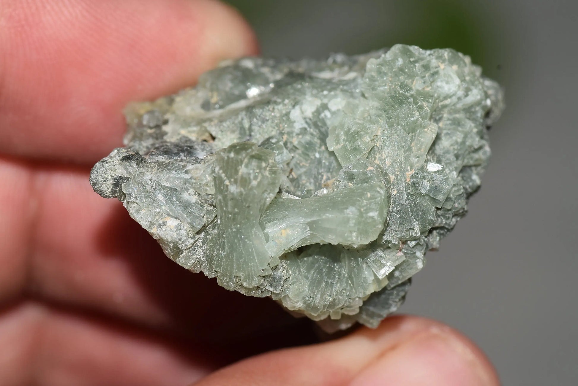 Green Prehnite Crystals Cluster on Matrix Rock Morocco Raw - MeteoriteNwa.com