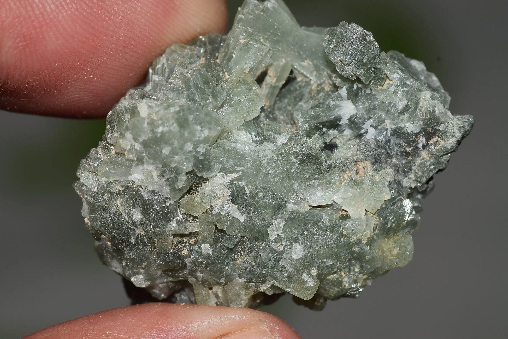 Green Prehnite Crystals Cluster on Matrix Rock Morocco Raw - MeteoriteNwa.com