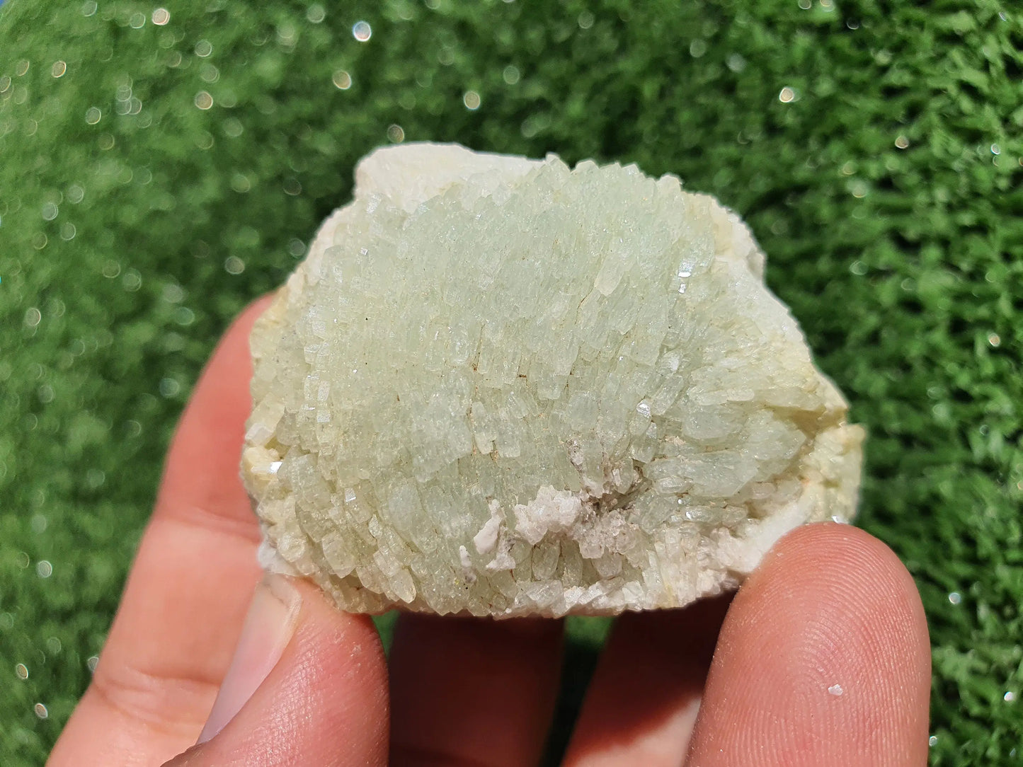 Prehnite crystals with Quartz Imilchil Morocco - MeteoriteNwa.com
