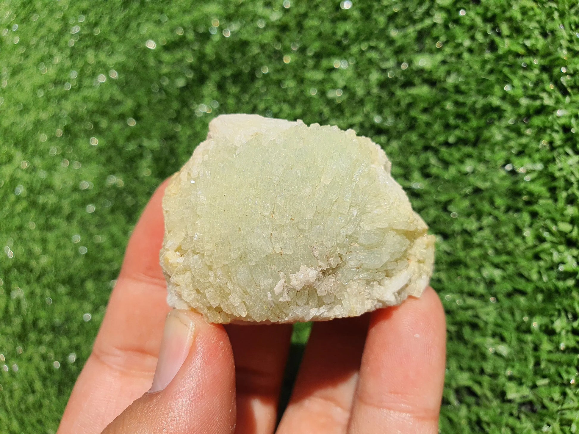 Prehnite crystals with Quartz Imilchil Morocco - MeteoriteNwa.com