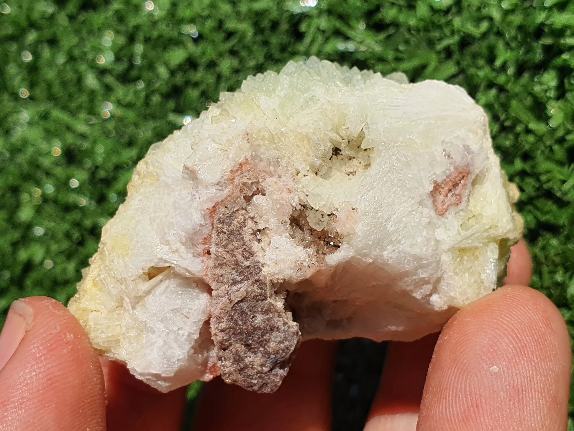Prehnite crystals with Quartz Imilchil Morocco - MeteoriteNwa.com