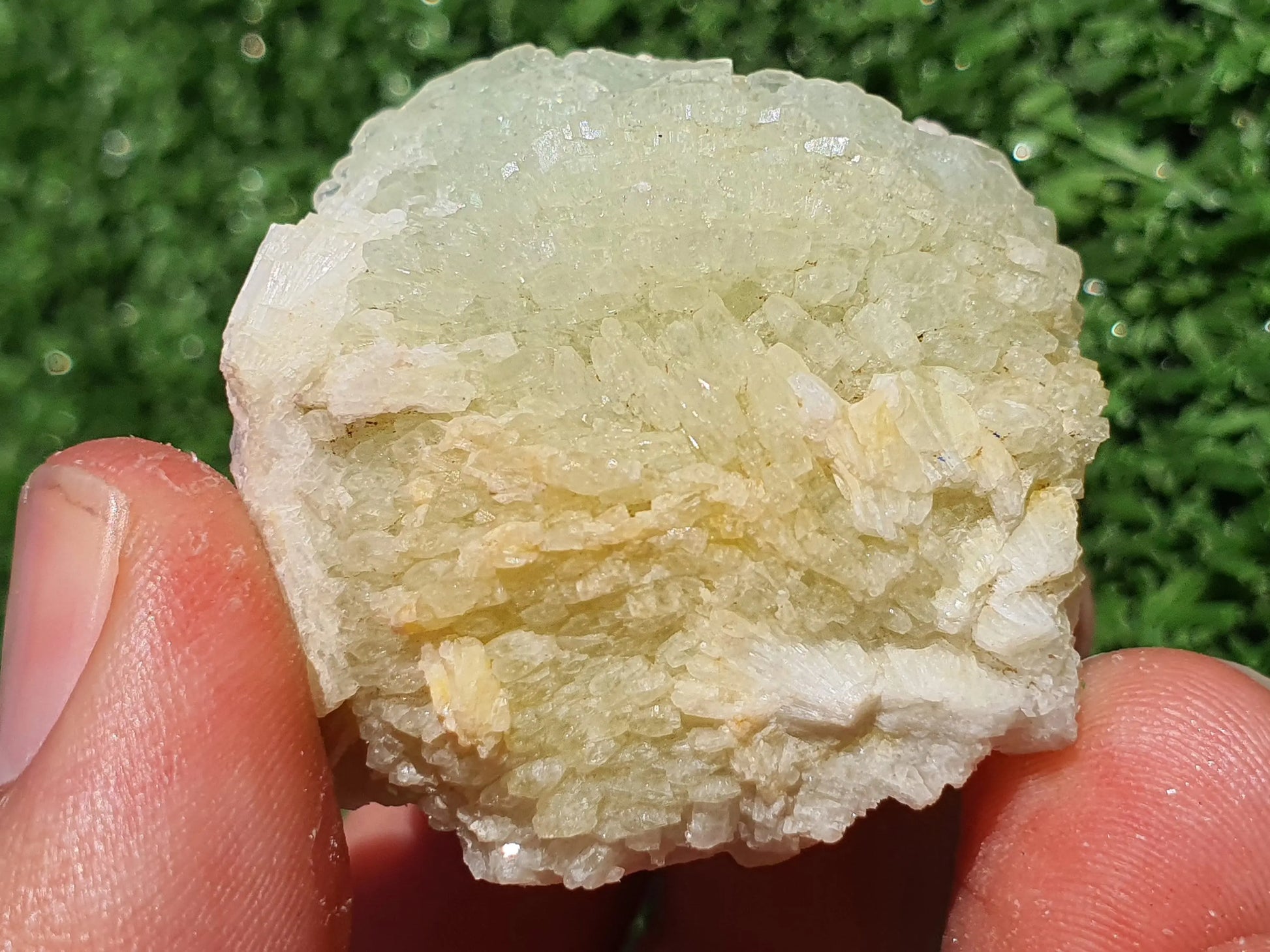 Prehnite crystals with Quartz Imilchil Morocco - MeteoriteNwa.com
