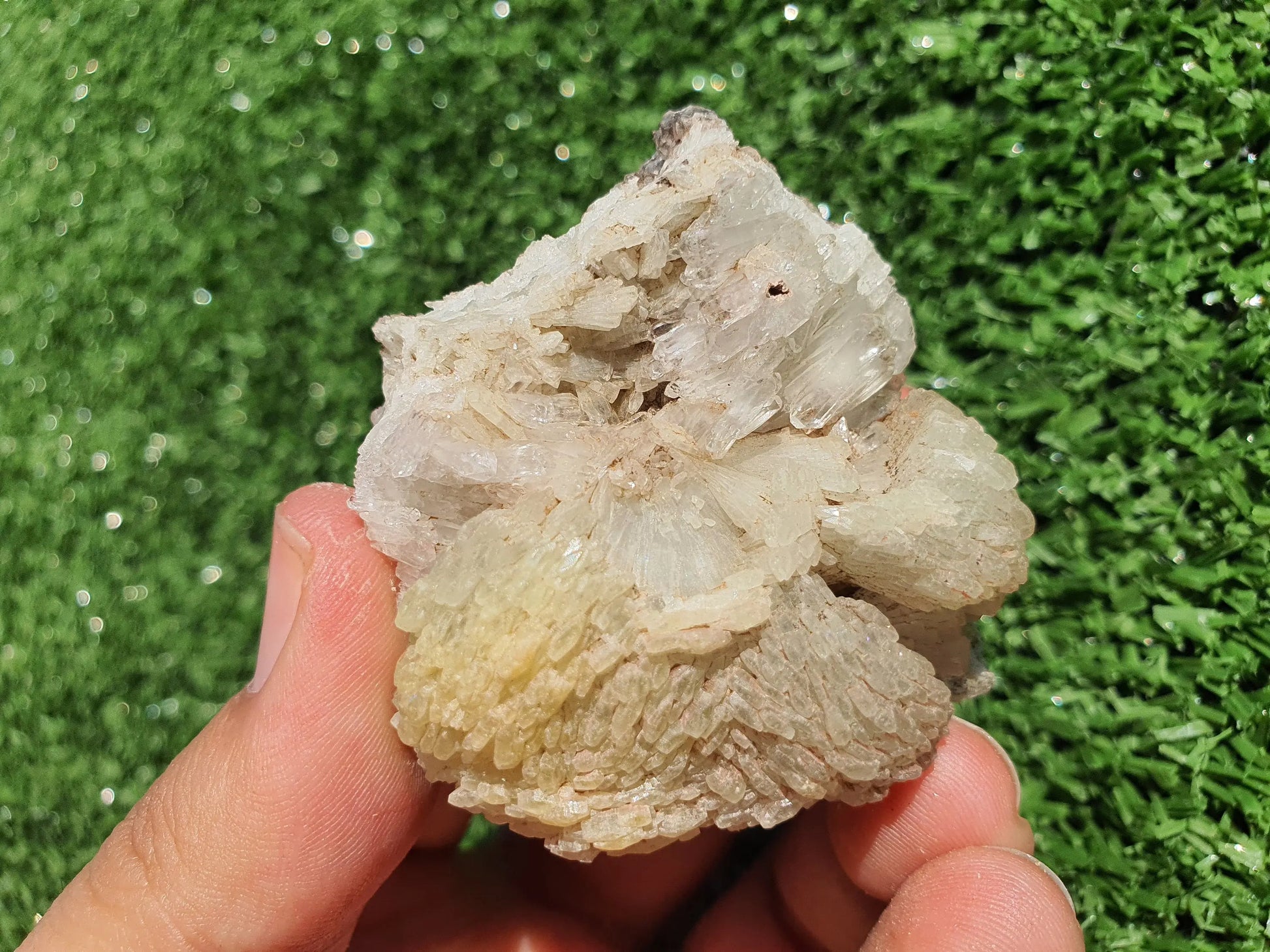 Prehnite crystals with Quartz Imilchil Morocco - MeteoriteNwa.com