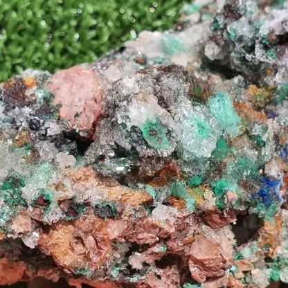 Stunning Rosasite Specimen Mibladen, Morocco Unique Color & Crystal Structure 1 - MeteoriteNwa.com
