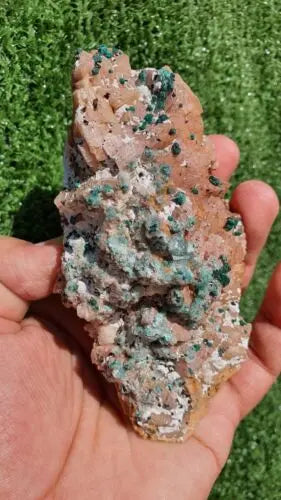 Stunning Rosasite Specimen Mibladen, Morocco Unique Color & Crystal Structure 2 - MeteoriteNwa.com
