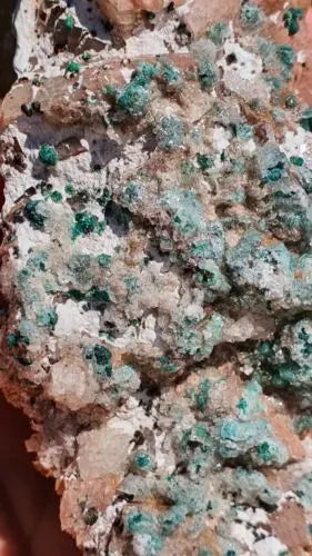 Stunning Rosasite Specimen Mibladen, Morocco Unique Color & Crystal Structure 2 - MeteoriteNwa.com