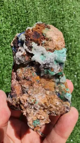 Stunning Rosasite Specimen Mibladen, Morocco Unique Color & Crystal Structure 3 - MeteoriteNwa.com