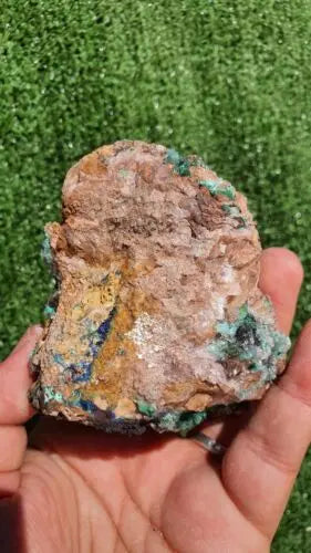 Stunning Rosasite Specimen Mibladen, Morocco Unique Color & Crystal Structure 3 - MeteoriteNwa.com
