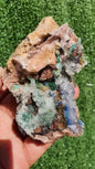 Stunning Rosasite Specimen Mibladen, Morocco Unique Color & Crystal Structure 4 - MeteoriteNwa.com