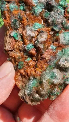 Stunning Rosasite Specimen Mibladen, Morocco Unique Color & Crystal Structure 5 - MeteoriteNwa.com