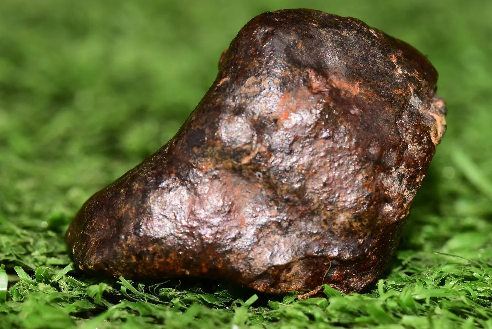 Meteorite chondrite L4 Nwa 14229 Dark brownish fragment w minor fusion crust 20g - MeteoriteNwa.com