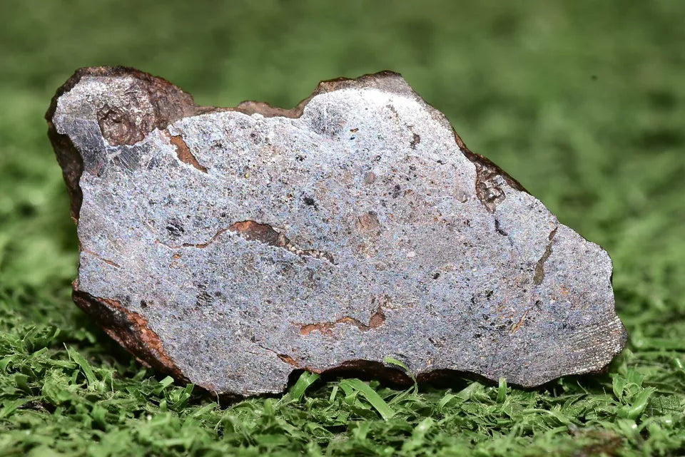 Meteorite Mesosiderite stony Iron NWA 14867 slice 8.2g - MeteoriteNwa.com