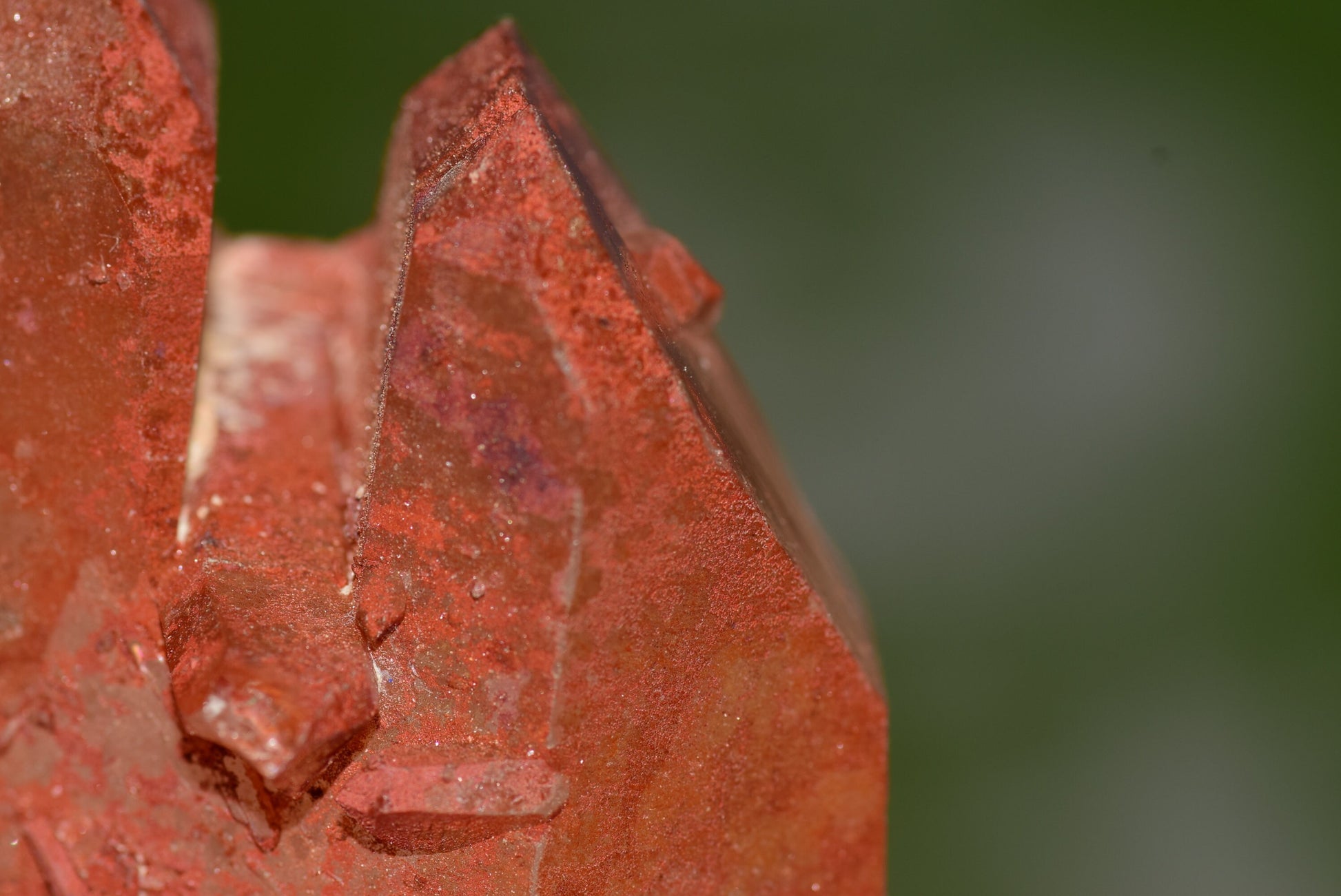 Red Hematoid Quartz Genuine Gemstone Sharp Tower Pointy Cluster Freeform Crystal from Morocco Fire Quartz Red Hematite - MeteoriteNwa.com