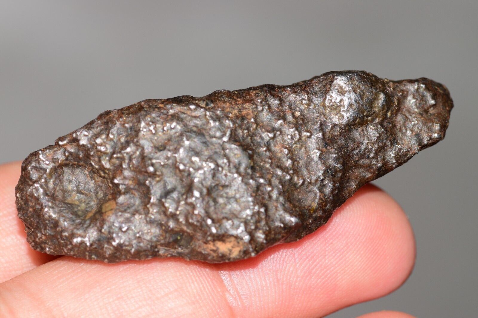 Meteorite Mesosiderite stony Iron NWA 14226 full fragment 42.9 grams WIth COA - MeteoriteNwa.com