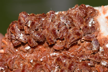 Vanadinite Mineral on Matrix Red Orange Genuine Crystals from Morocco Raw Druzy Natural Specimen Earth Chakra Grounding Gemstone - MeteoriteNwa.com