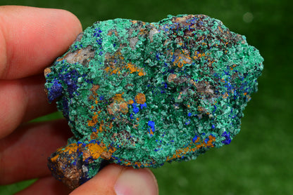 Azurite over Malachite Crystal from Morocco - Freeform Cluster Shape, Natural and Genuine - MeteoriteNwa.com