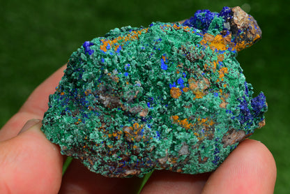 Azurite over Malachite Crystal from Morocco - Freeform Cluster Shape, Natural and Genuine - MeteoriteNwa.com